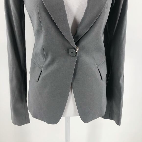Twin Set Italy Suit Jacket Blazer Grey Jersey Women's Sz S NEW $680 - Picture 4 of 9